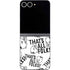 Looney Tunes Porky Pig Black and White Galaxy Z Flip6 Skin